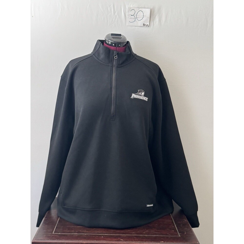 Cutter & Buck Providence Friars Roam Eco Quarter Zip Pullover NWT XXL Black